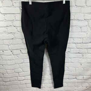 Chico’s Women’s Thick Leggings Pants Faux Pockets Modal-Blend Black Size 1 (8)